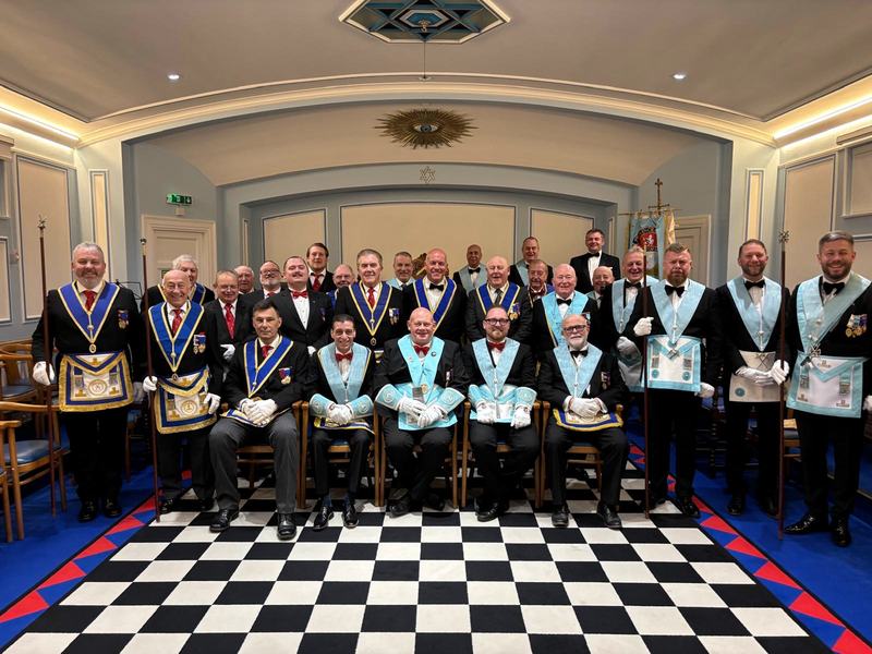 The Brethren in lodge