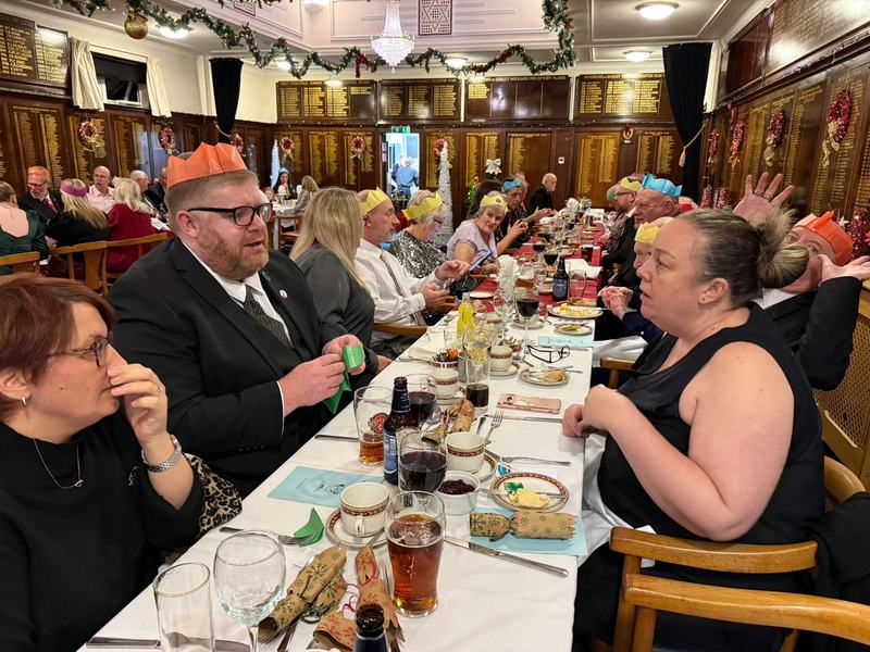 Members and families at the Christmas White Table Festive Board